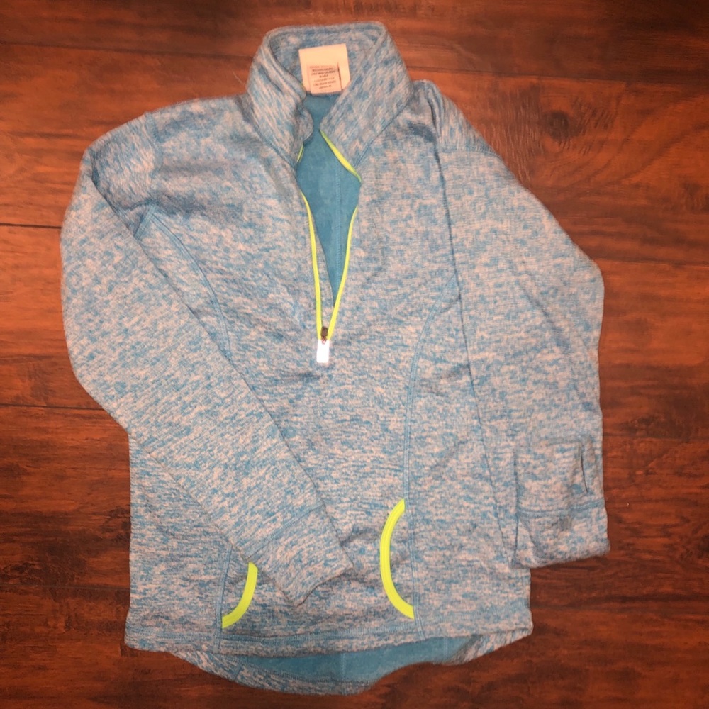 Sky Blue & White Light Quarter Zip.